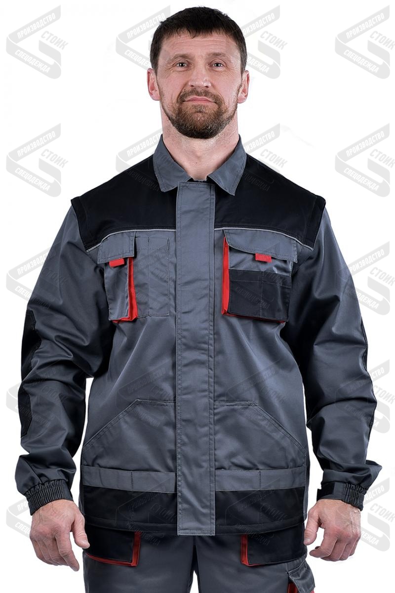 Куртка мужская рабочая летняя Хамертон, т.к. смесовая, 240, серая М